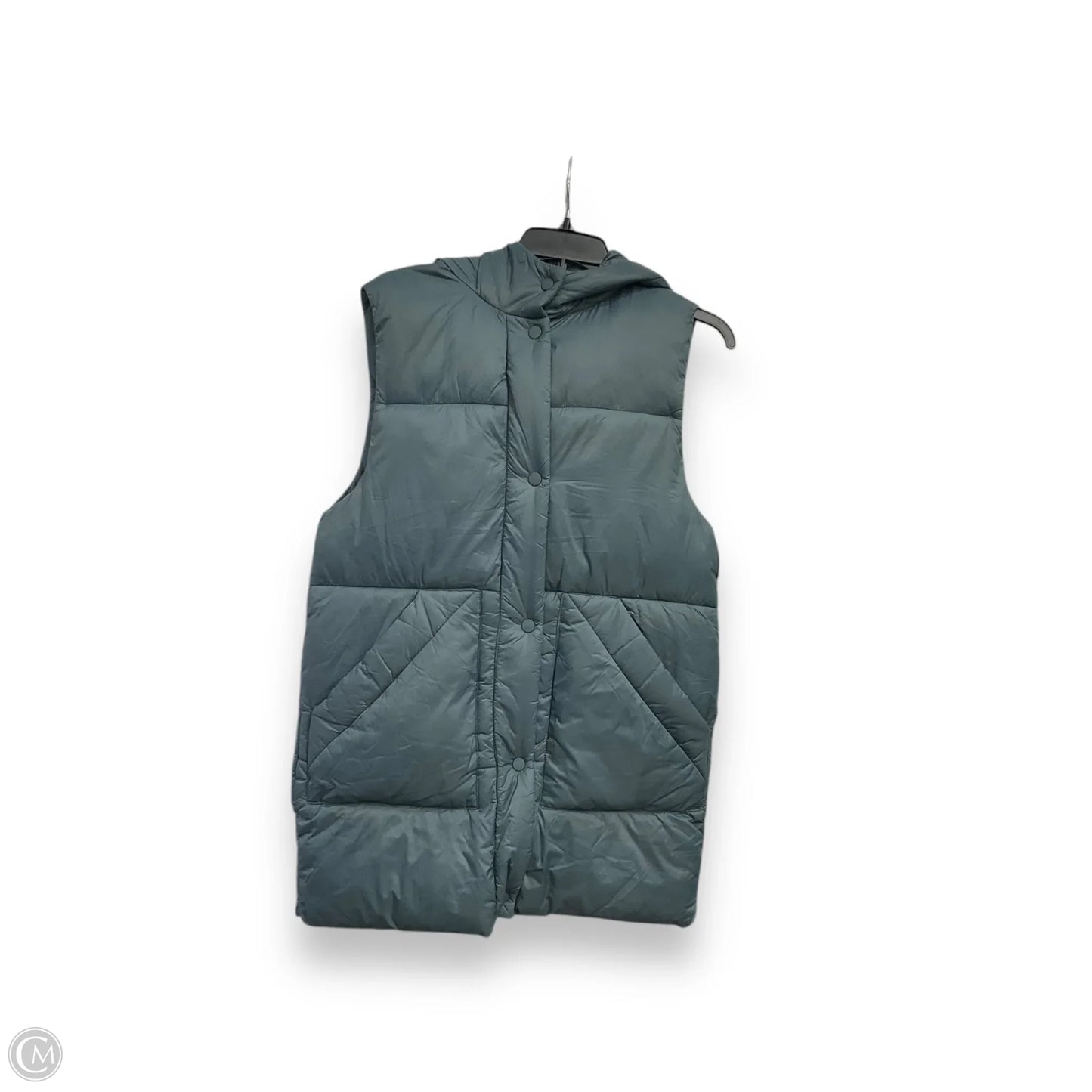 Vest Puffer & Quilted By Zara In Teal, Size: Xl