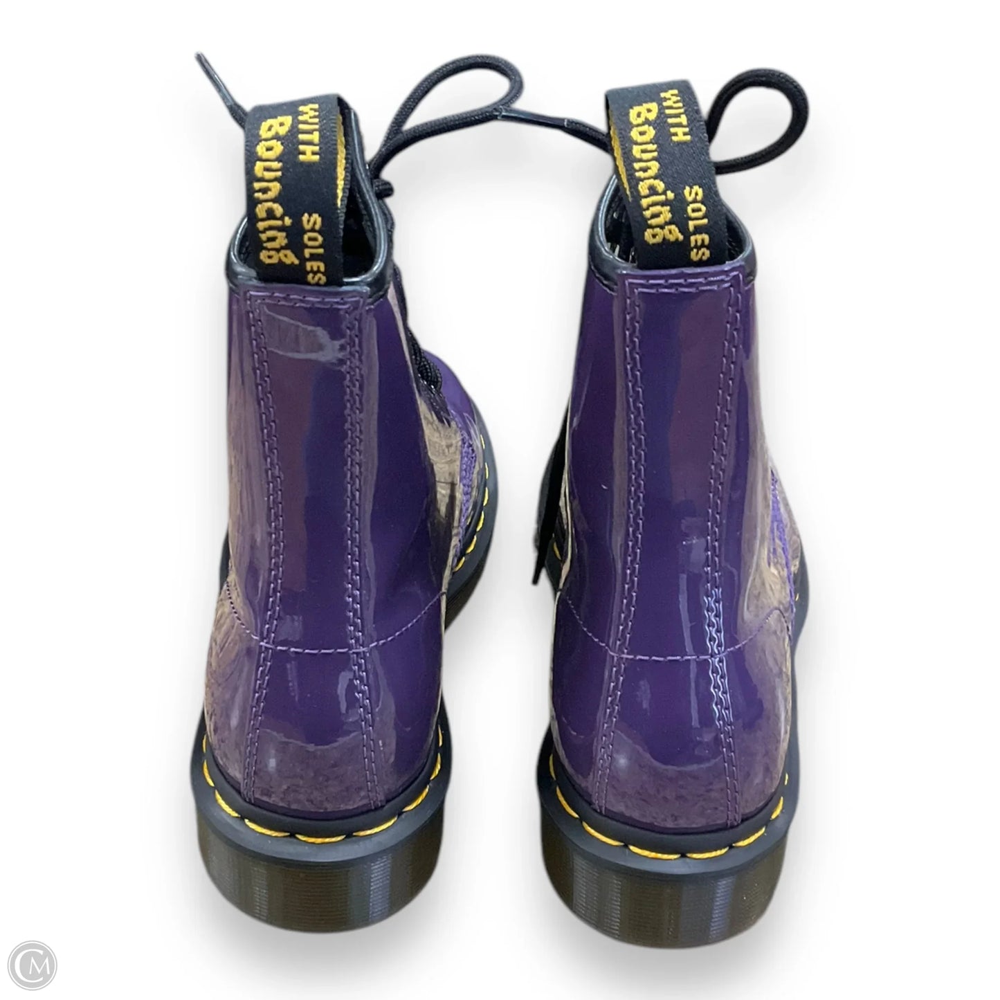 Boots Ankle Flats By Dr Martens In Purple, Size: 7