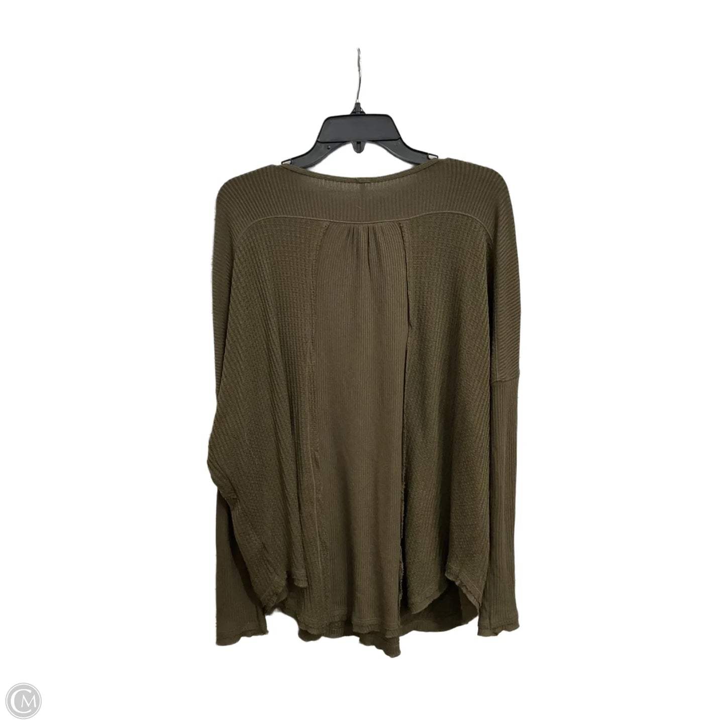 Top Long Sleeve By Free People In Green, Size: S