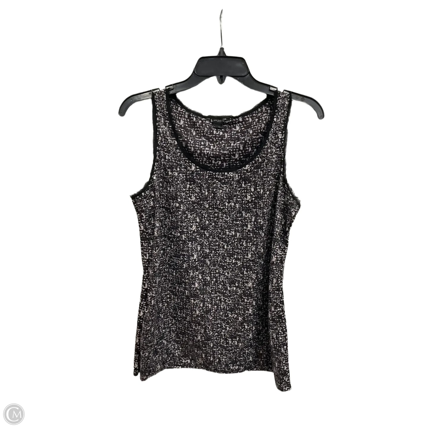 Top Sleeveless By Ann Taylor In Black, Size: L