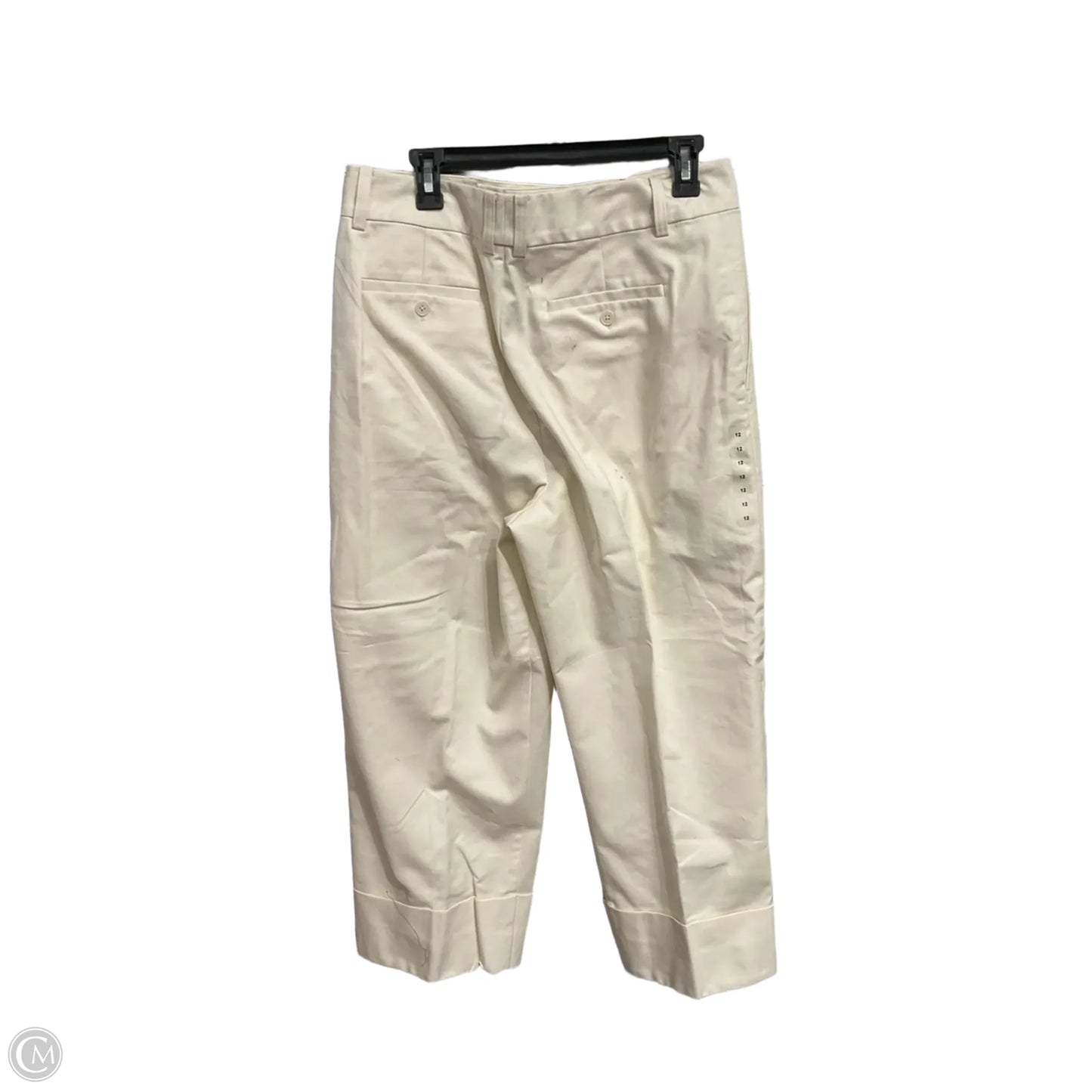 Pants Cropped By Lauren By Ralph Lauren In Cream, Size: 12