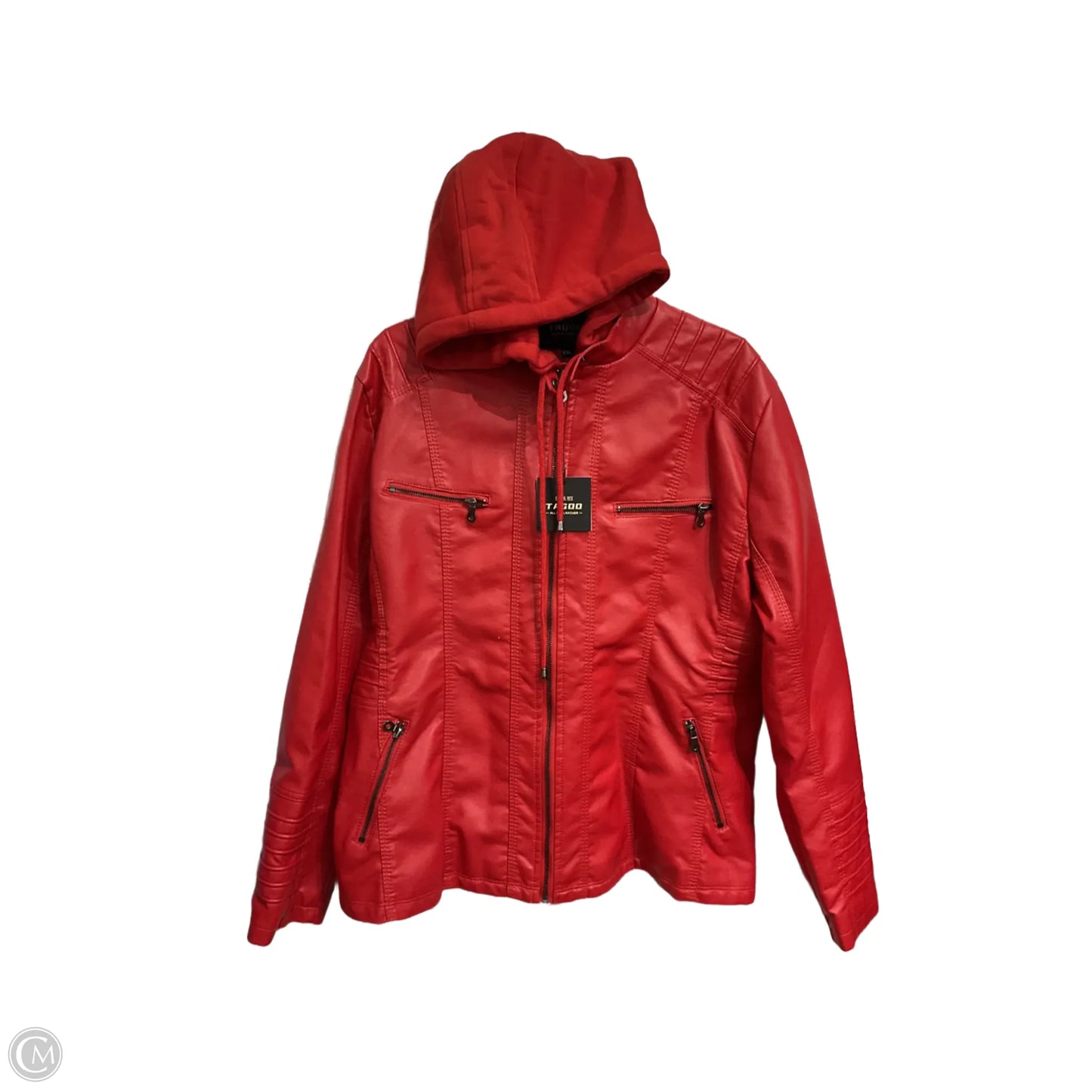 Jacket Moto By Tagoo In Red, Size: Xxl