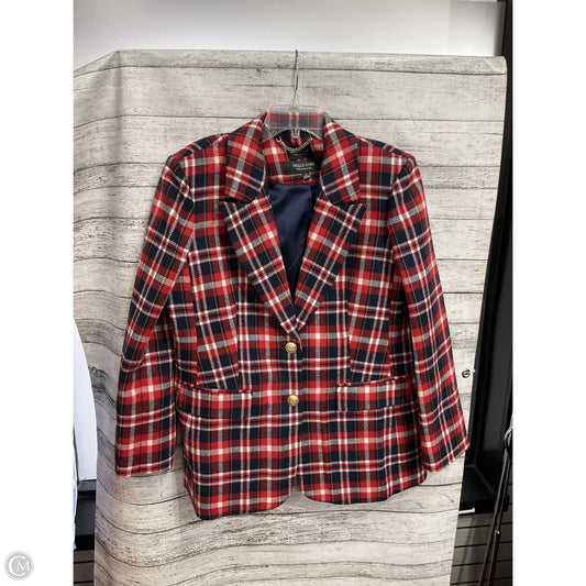 Blazer By J. Crew In Plaid Pattern, Size: 12