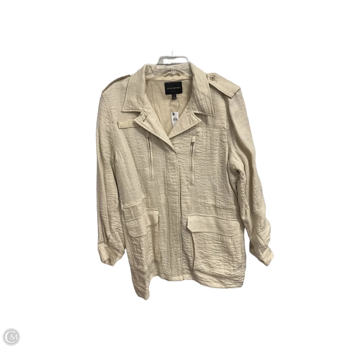 Jacket Other By Banana Republic In Taupe, Size: L