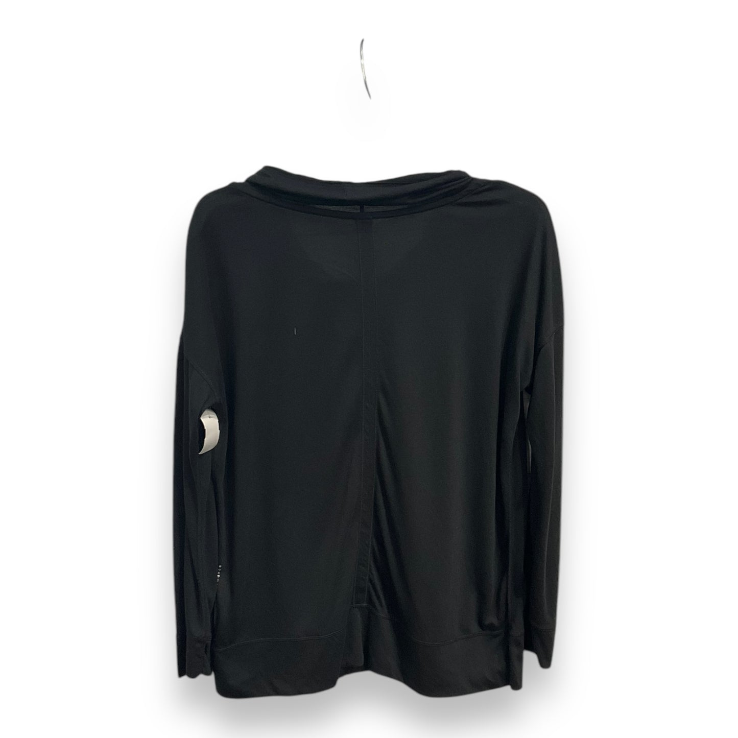 Athletic Top Long Sleeve Collar By Calvin Klein In Black, Size: M