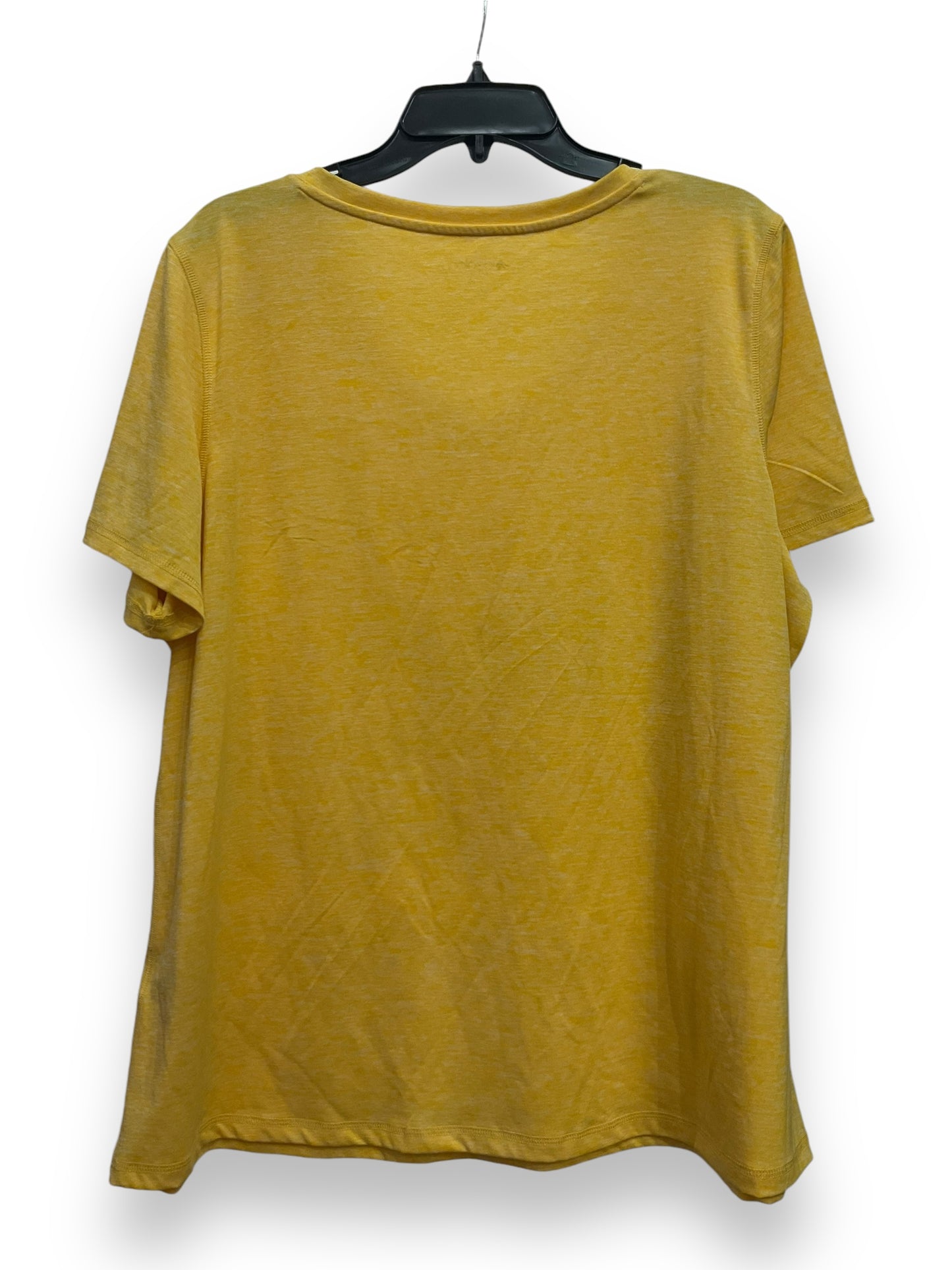 Athletic Top Long Sleeve Crewneck By Ideology In Yellow, Size: 2x