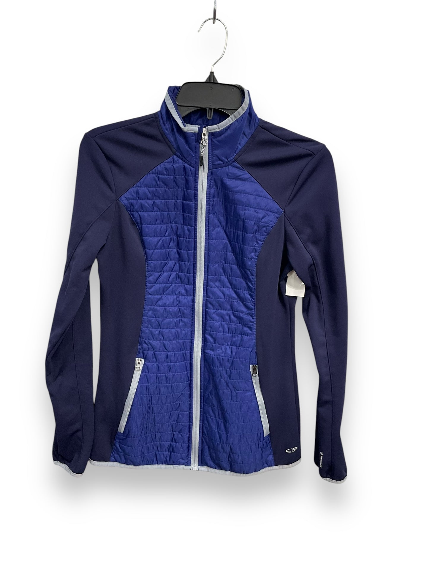 Athletic Jacket By Champion In Blue, Size: S