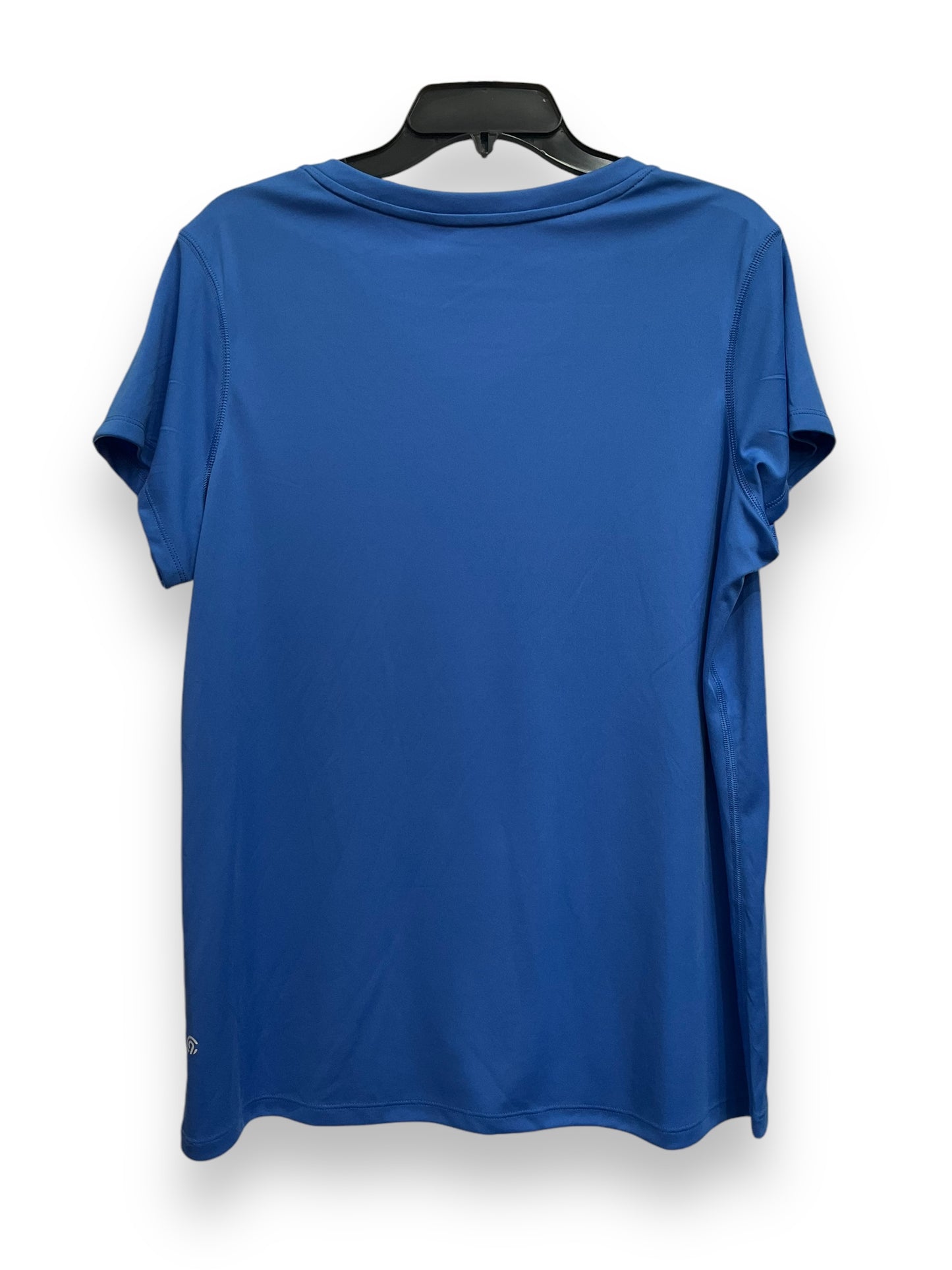 Athletic Top Short Sleeve By Champion In Blue, Size: 1x