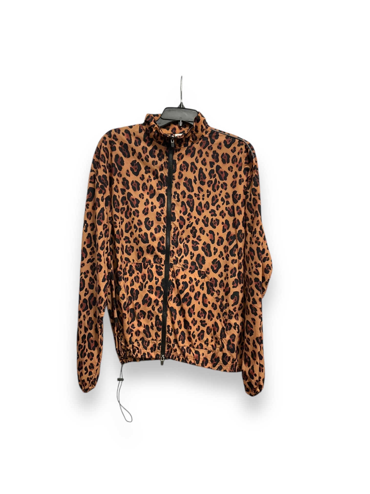 Athletic Jacket By Fabletics In Animal Print, Size: M