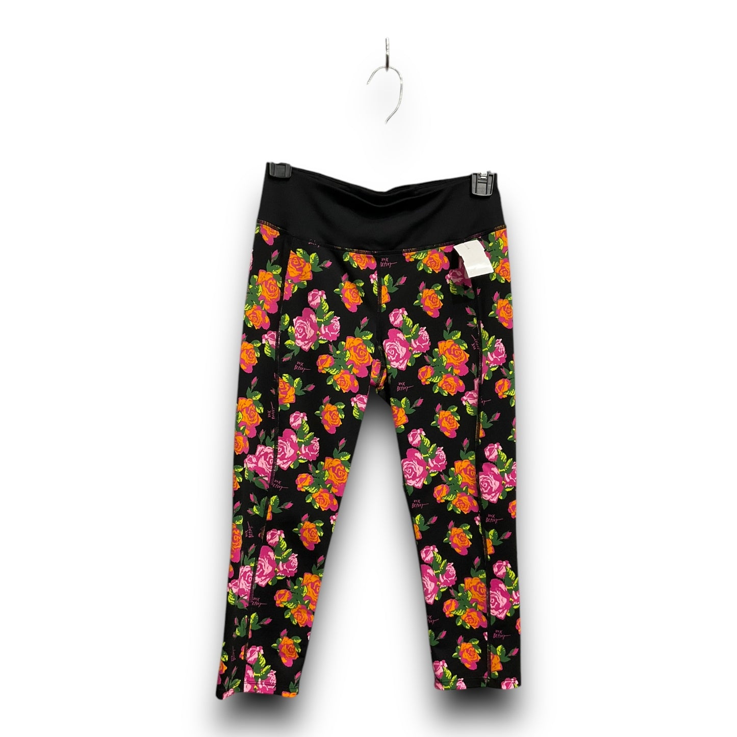 Athletic Leggings Capris By Betsey Johnson In Floral Print, Size: S