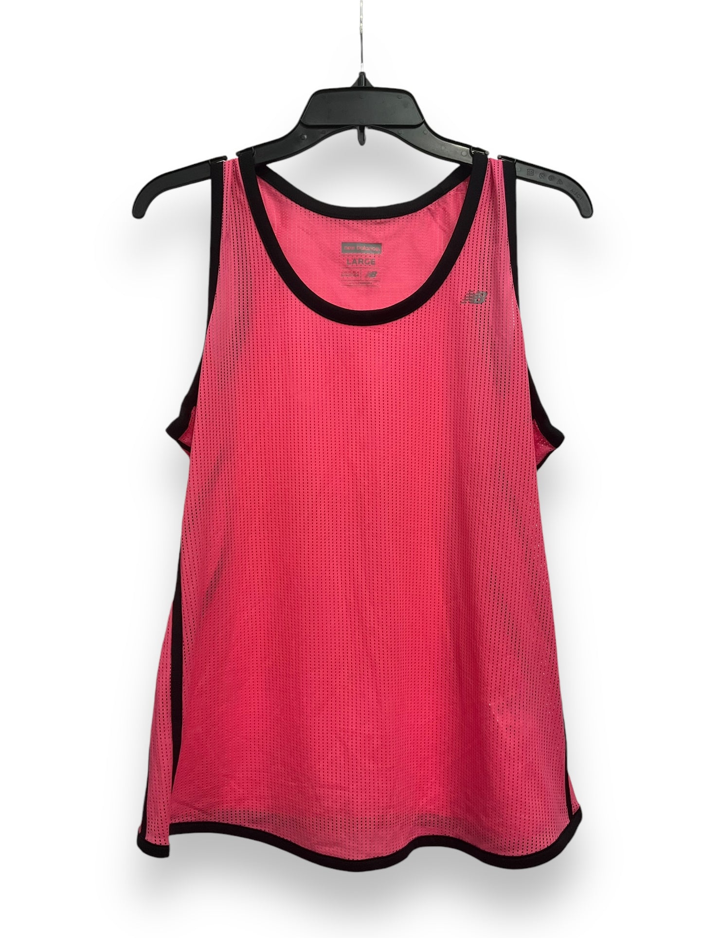 Athletic Tank Top By New Balance In Pink, Size: L