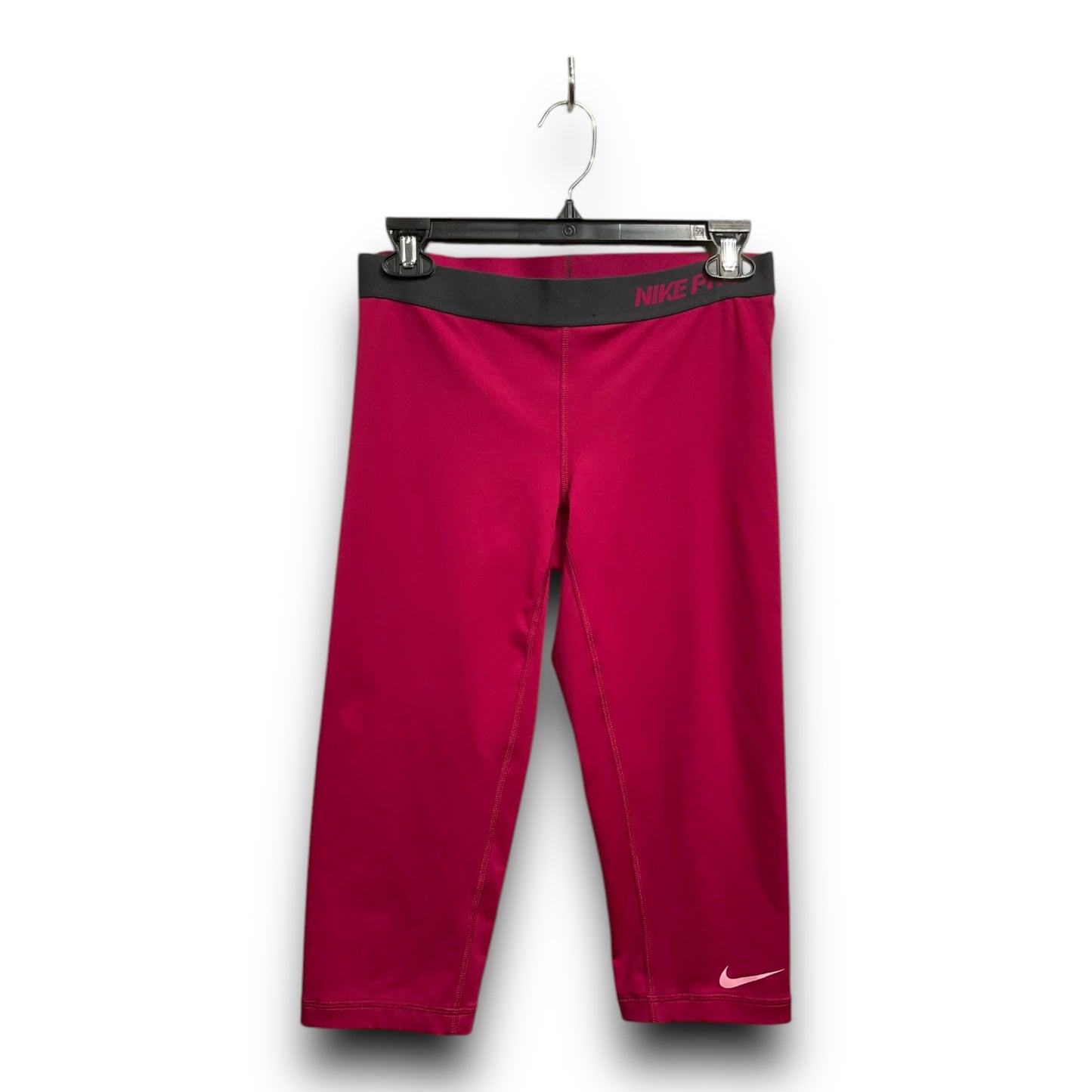 Athletic Capris By Nike Apparel In Pink, Size: M