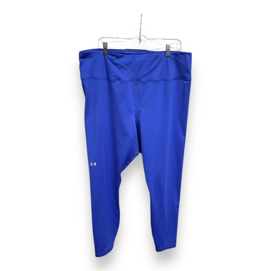 Athletic Leggings By Under Armour In Blue, Size: 3x