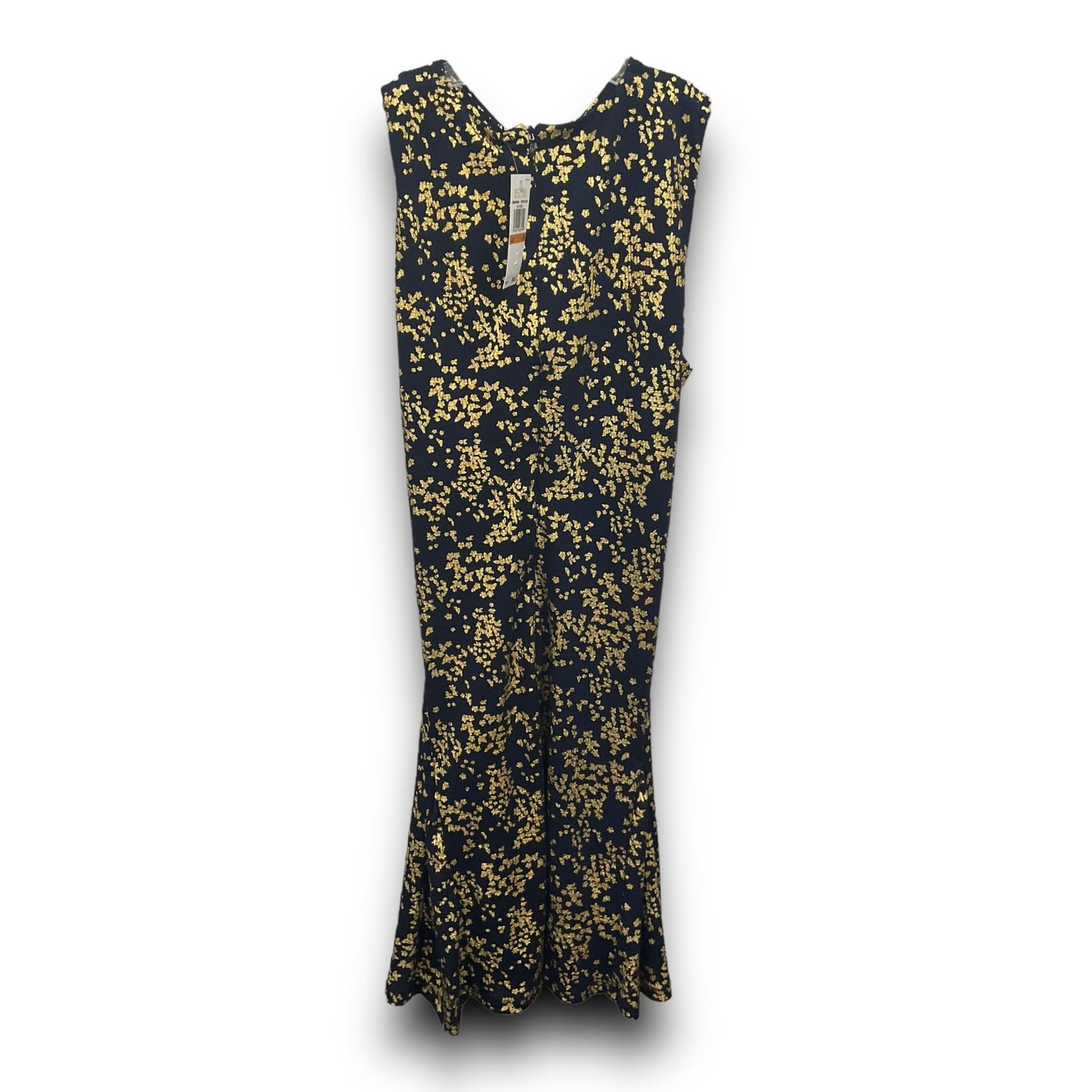 Dress Casual Midi By Michael By Michael Kors In Blue & Gold, Size: S