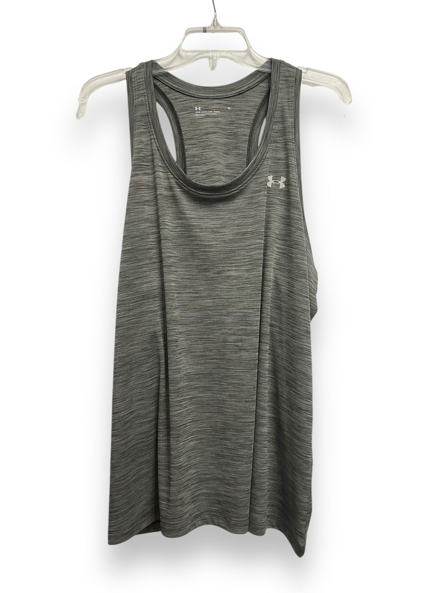 Athletic Tank Top By Under Armour In Grey, Size: 1x