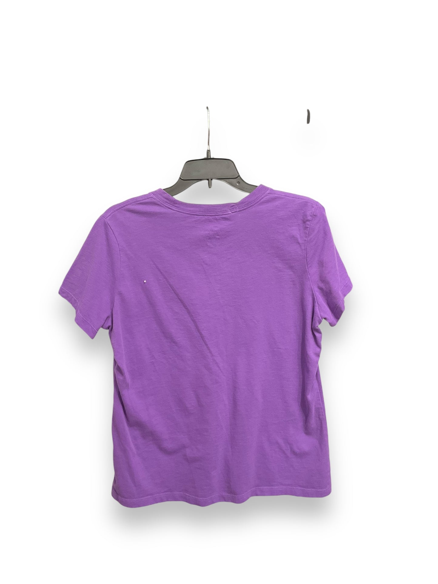 Athletic Top Short Sleeve By Nike Apparel In Purple, Size: L