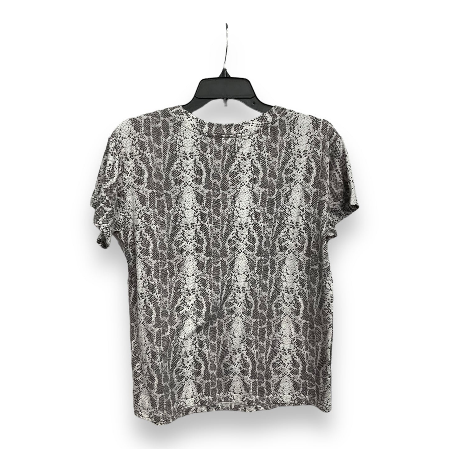 Top Short Sleeve By Socialite In Snakeskin Print, Size: S