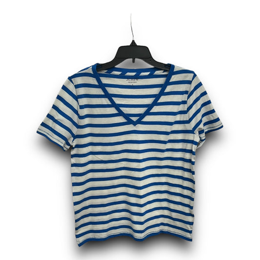 Top Short Sleeve Basic By J. Crew In Striped Pattern, Size: S