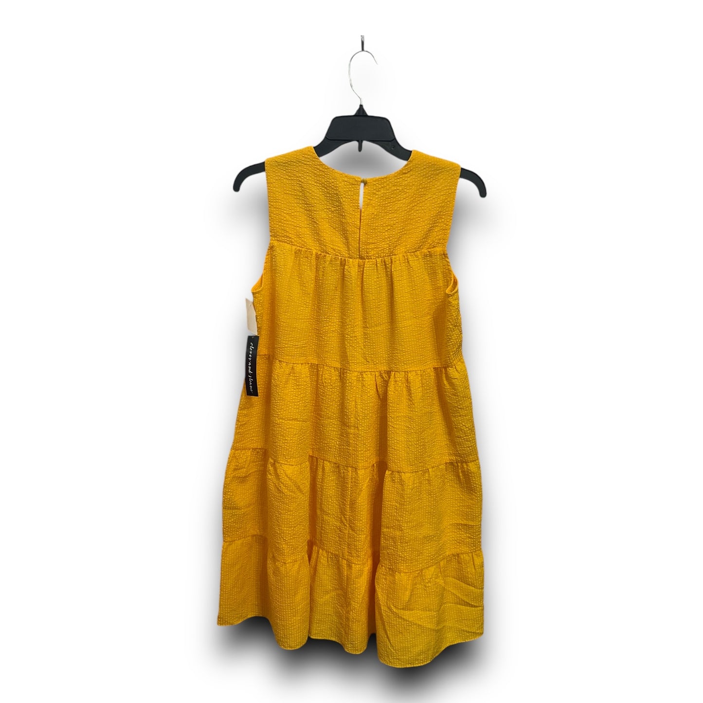 Dress Casual Midi By Cmc In Yellow, Size: M