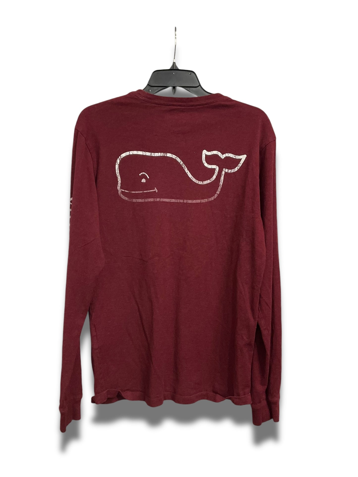 Top Long Sleeve By Vineyard Vines In Red, Size: S