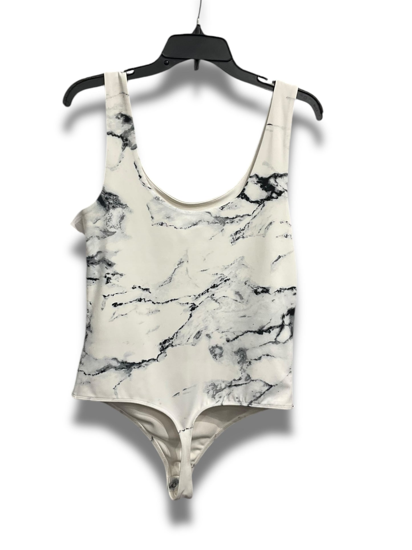 Bodysuit By Express In Black & White, Size: L