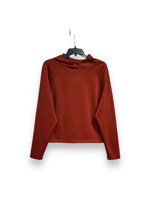 Athletic Sweatshirt Hoodie By Layer 8 In Terracotta, Size: S