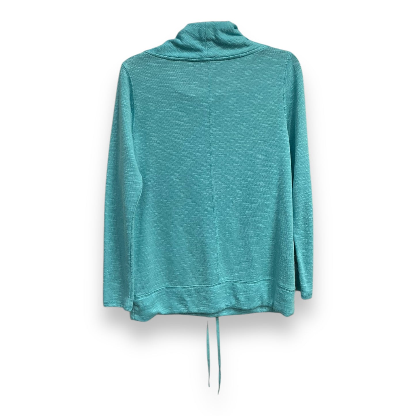 Athletic Top Long Sleeve Collar By Talbots In Teal, Size: S