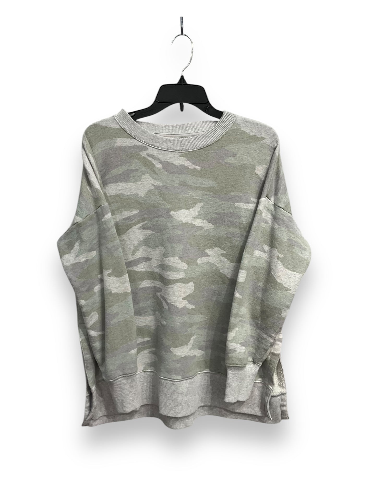 Sweatshirt Crewneck By Aerie In Camoflauge, Size: Petite   Small