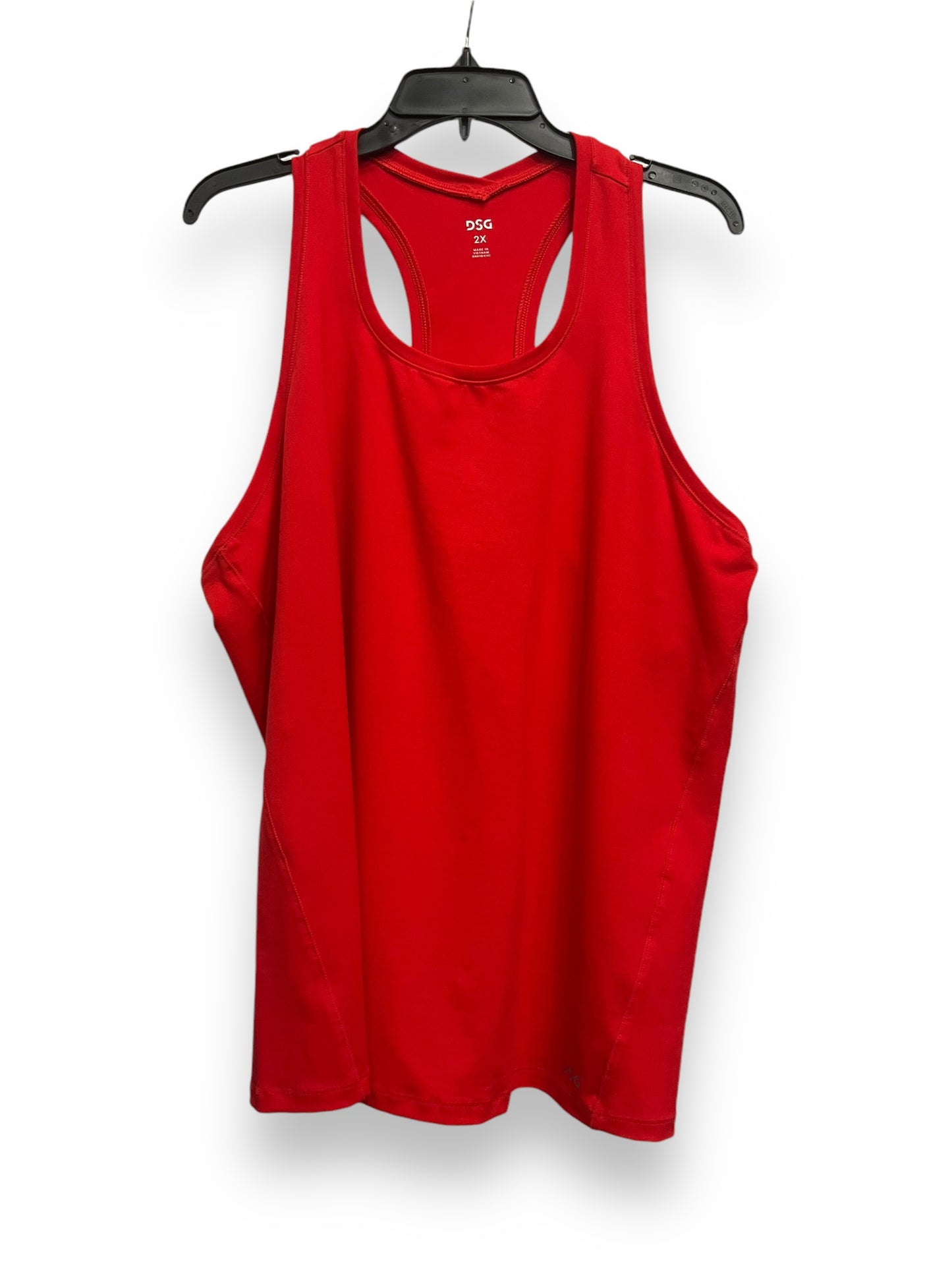 Athletic Tank Top By Dsg Outerwear In Red, Size: 3x