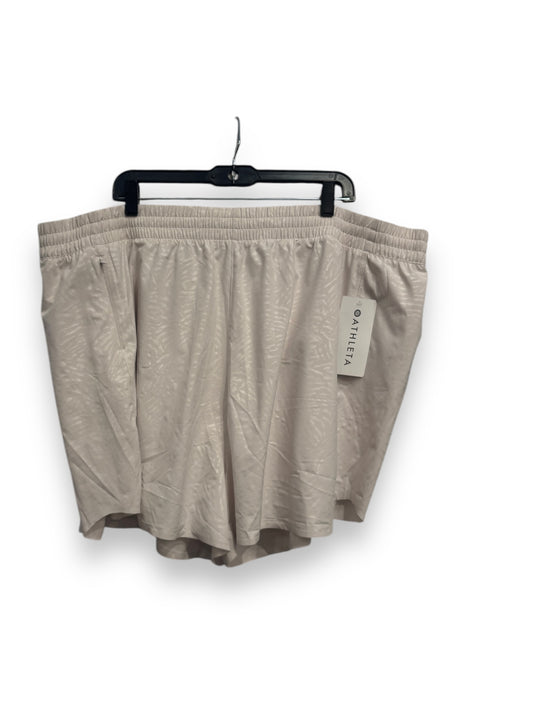 Athletic Shorts By Athleta In Tan, Size: 3x