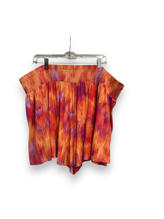 Athletic Shorts By Terra & Sky In Tie Dye Print, Size: 3x