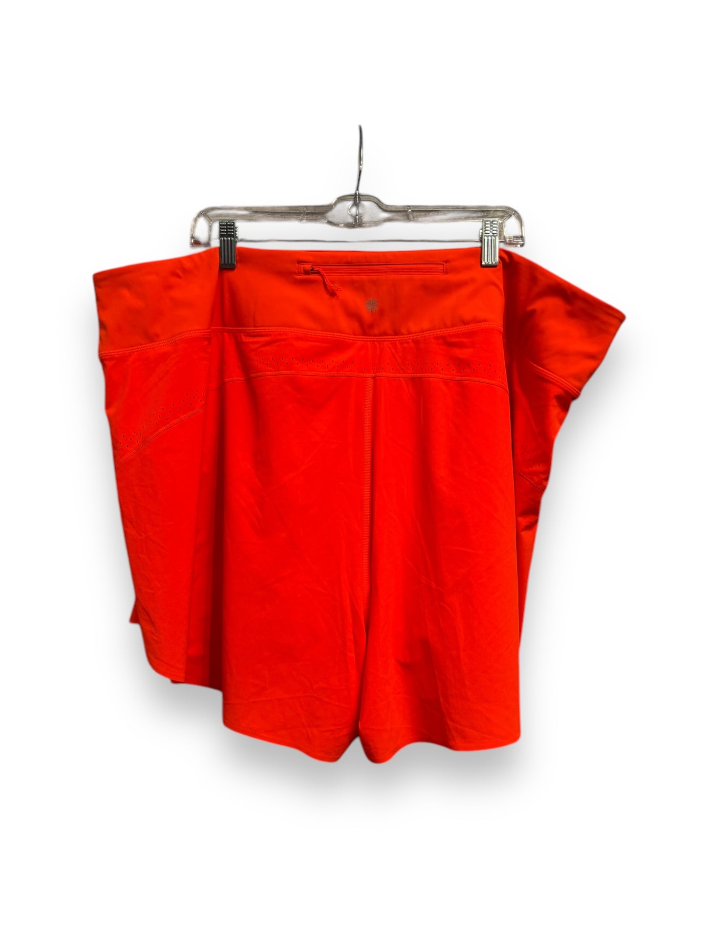 Athletic Shorts By Athleta In Orange, Size: 3x