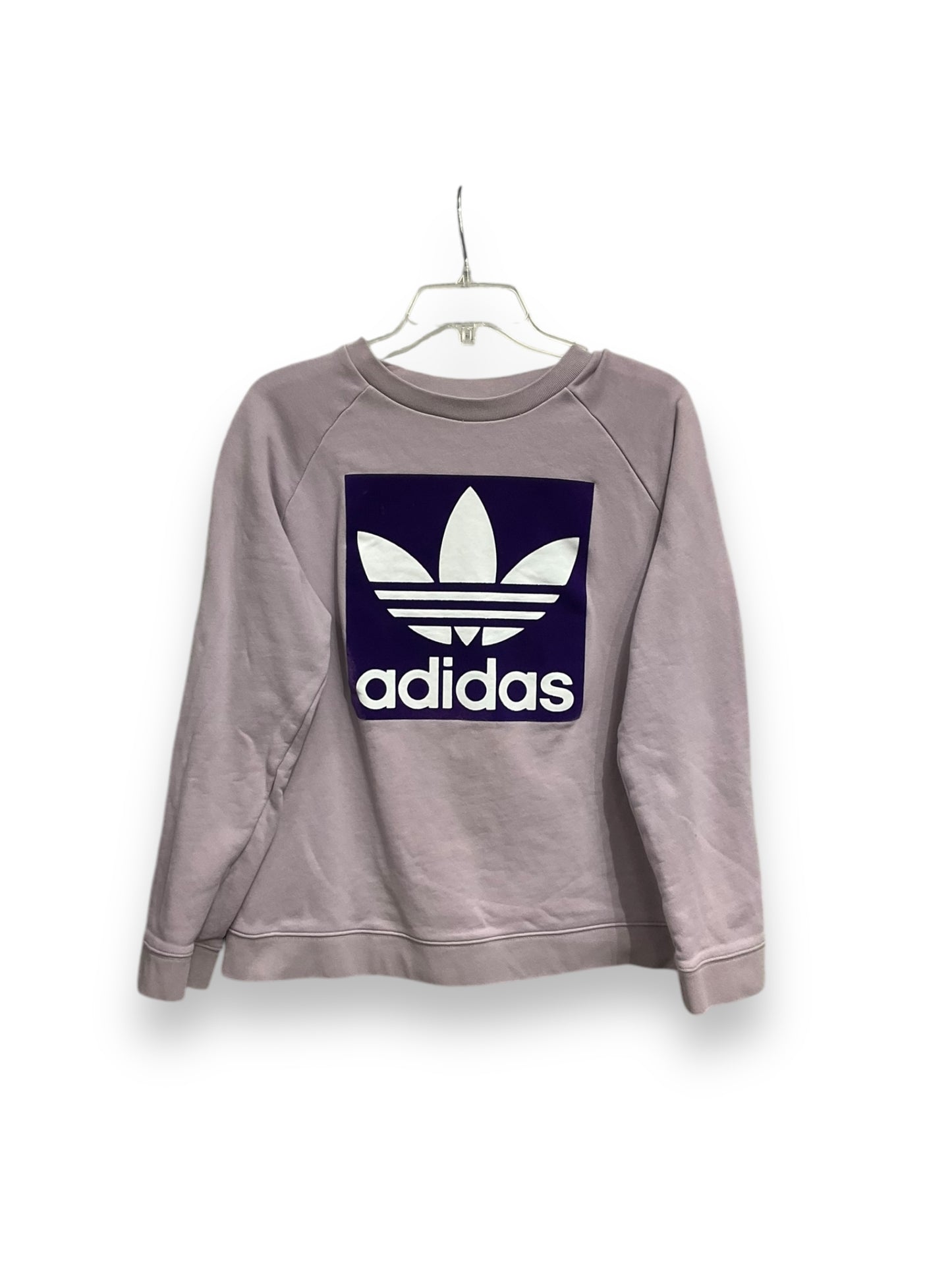 Sweatshirt Crewneck By Adidas In Purple, Size: Xl