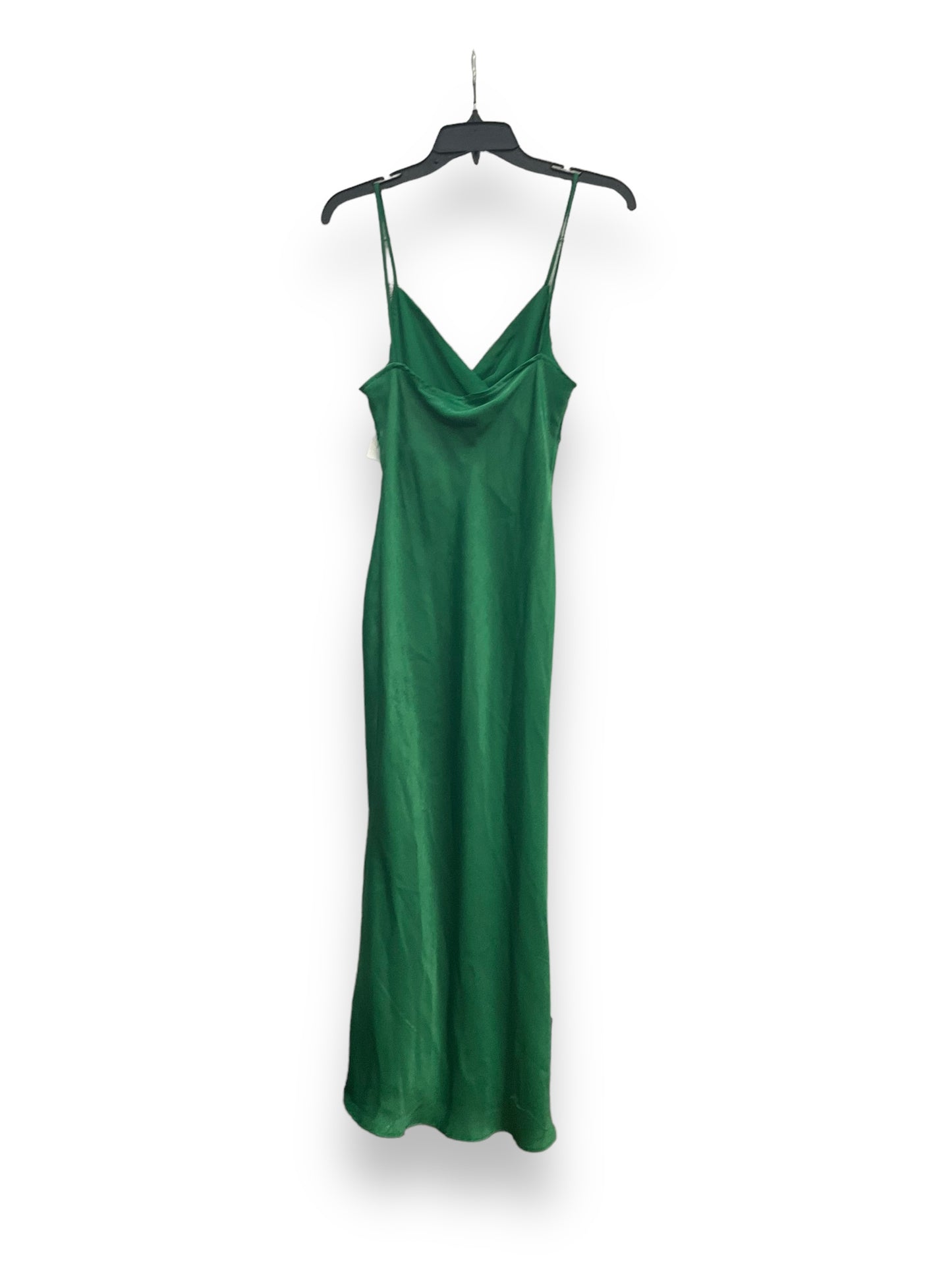 Green Dress Casual Maxi Zara, Size S