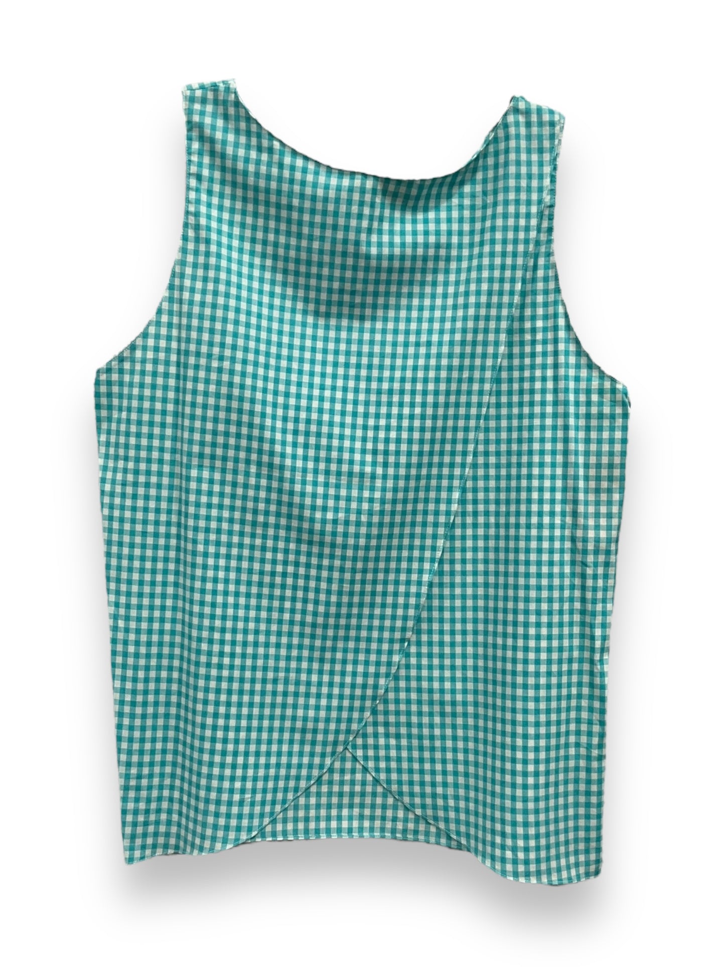 Plaid Pattern Top Sleeveless Amanda Uprichard, Size L