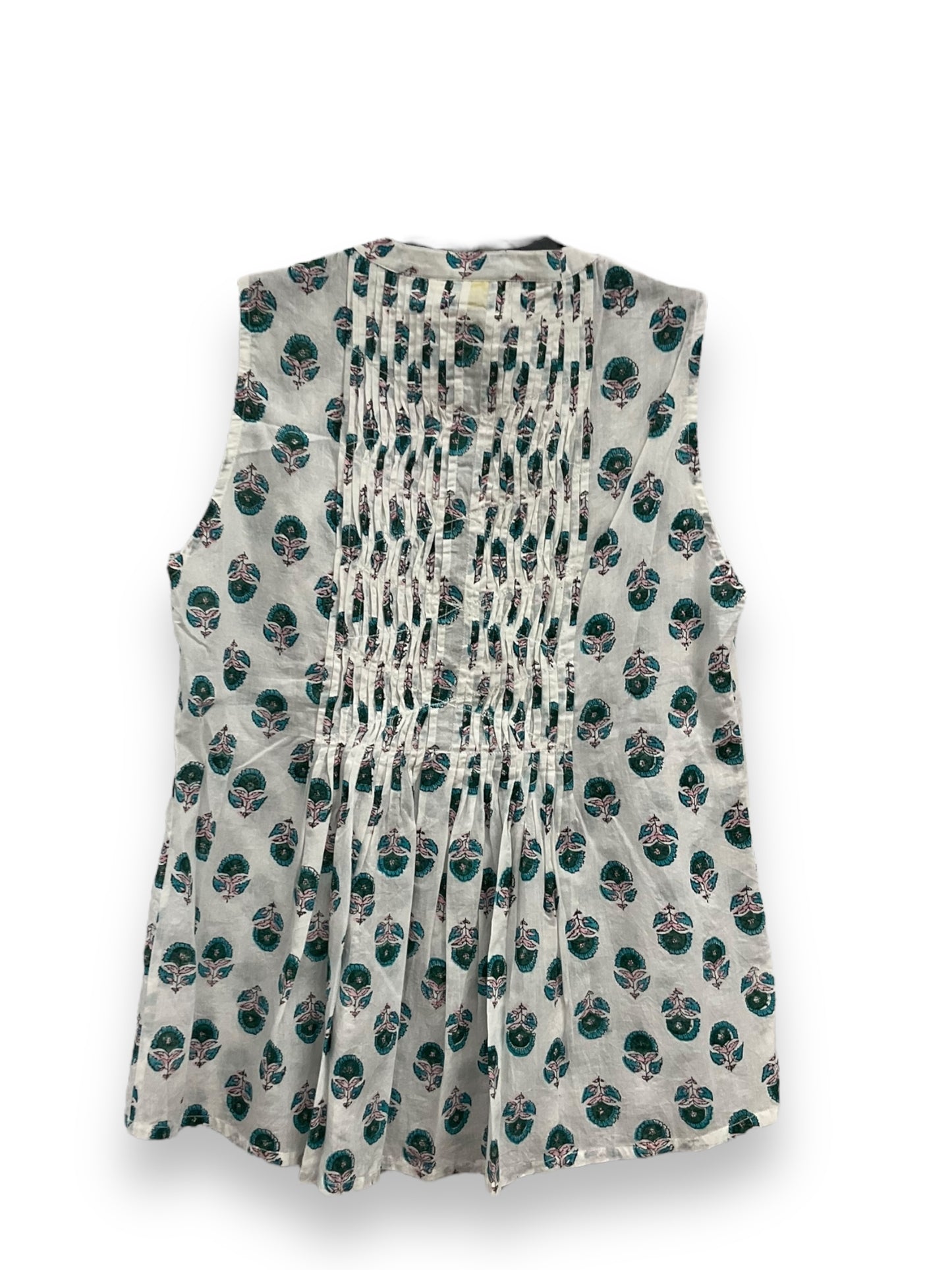 Floral Print Top Sleeveless Cma, Size L