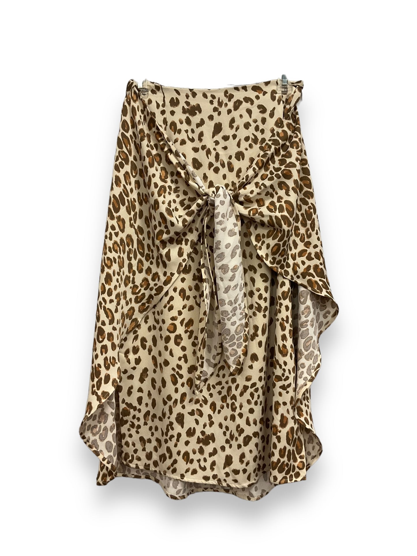 Animal Print Skirt Midi Express, Size S