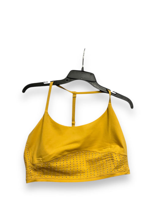 Athletic Bra By Prana In Yellow, Size: Xl