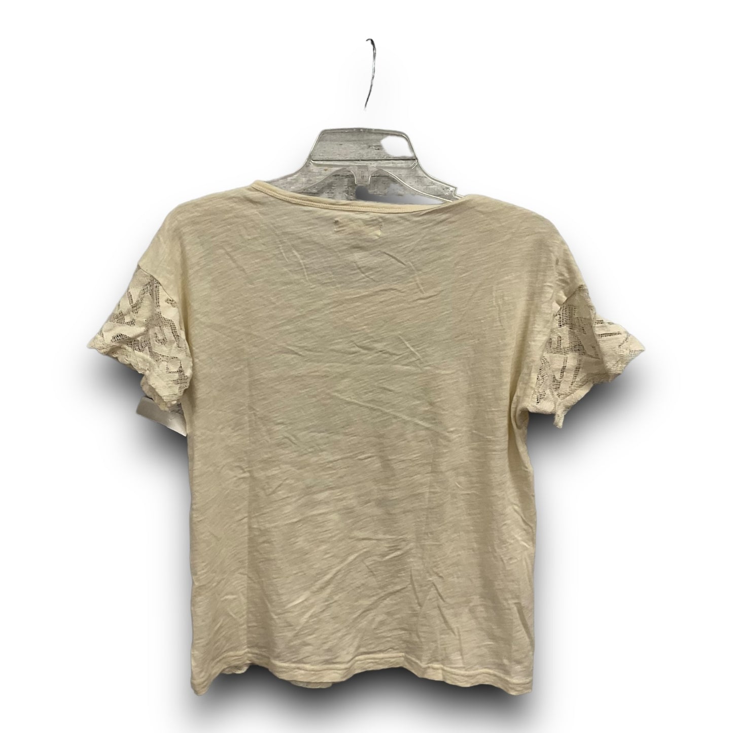 Cream Top Short Sleeve Madewell, Size S