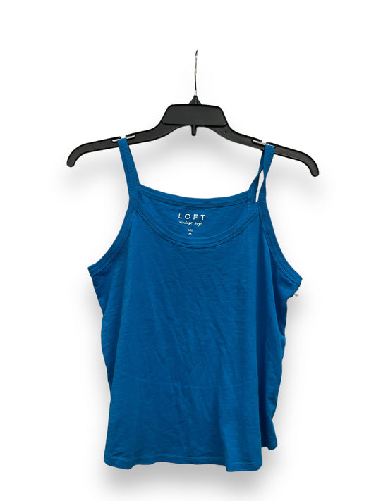 Blue Top Sleeveless Basic Loft, Size M