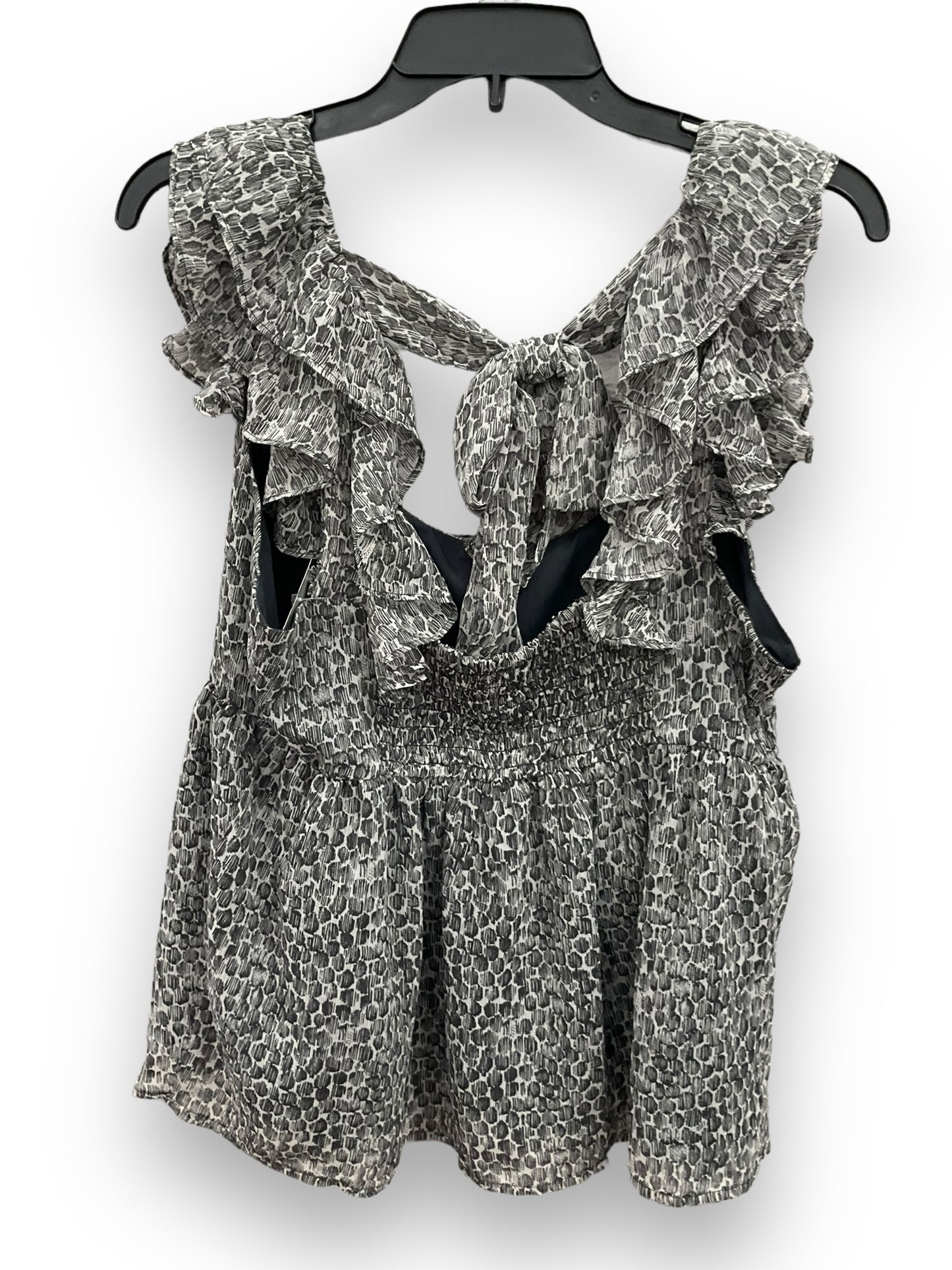 Grey Blouse Sleeveless Banana Republic, Size M