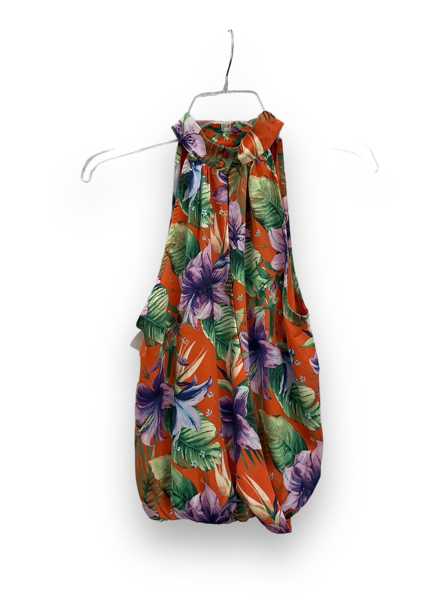 Tropical Print Blouse Sleeveless Rachel Zoe, Size M