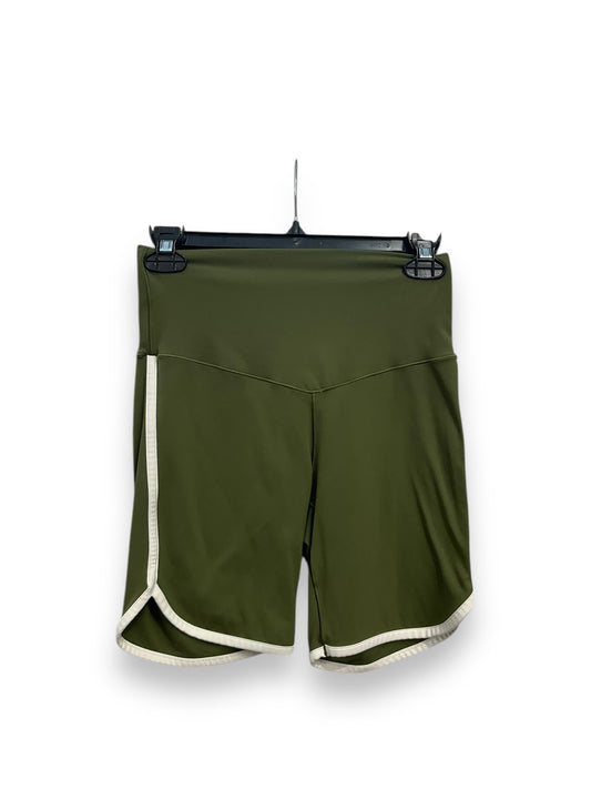 Athletic Shorts By Aerie In Green & White, Size: M