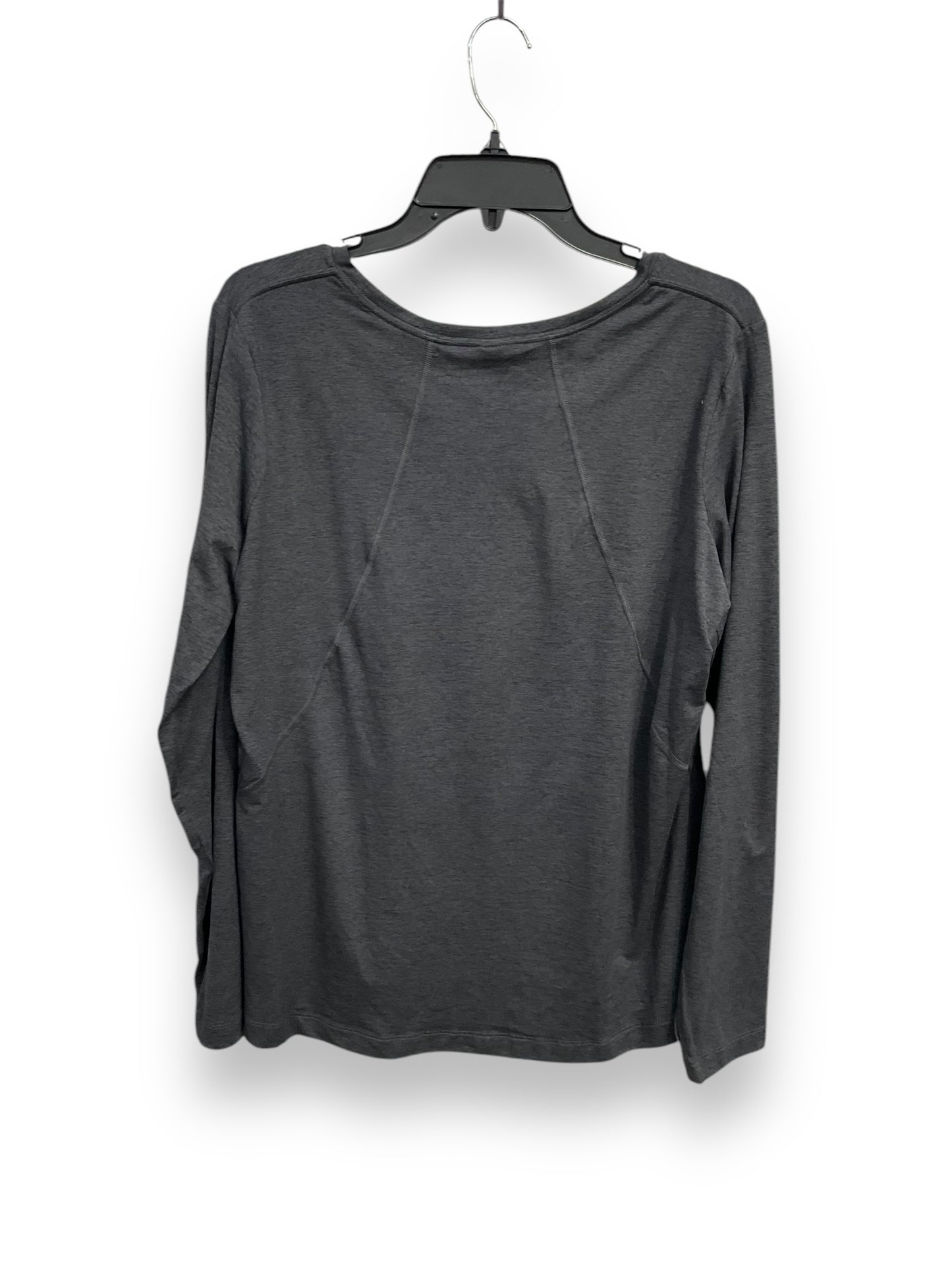 Athletic Top Long Sleeve Crewneck By Clothes Mentor In Grey, Size: L