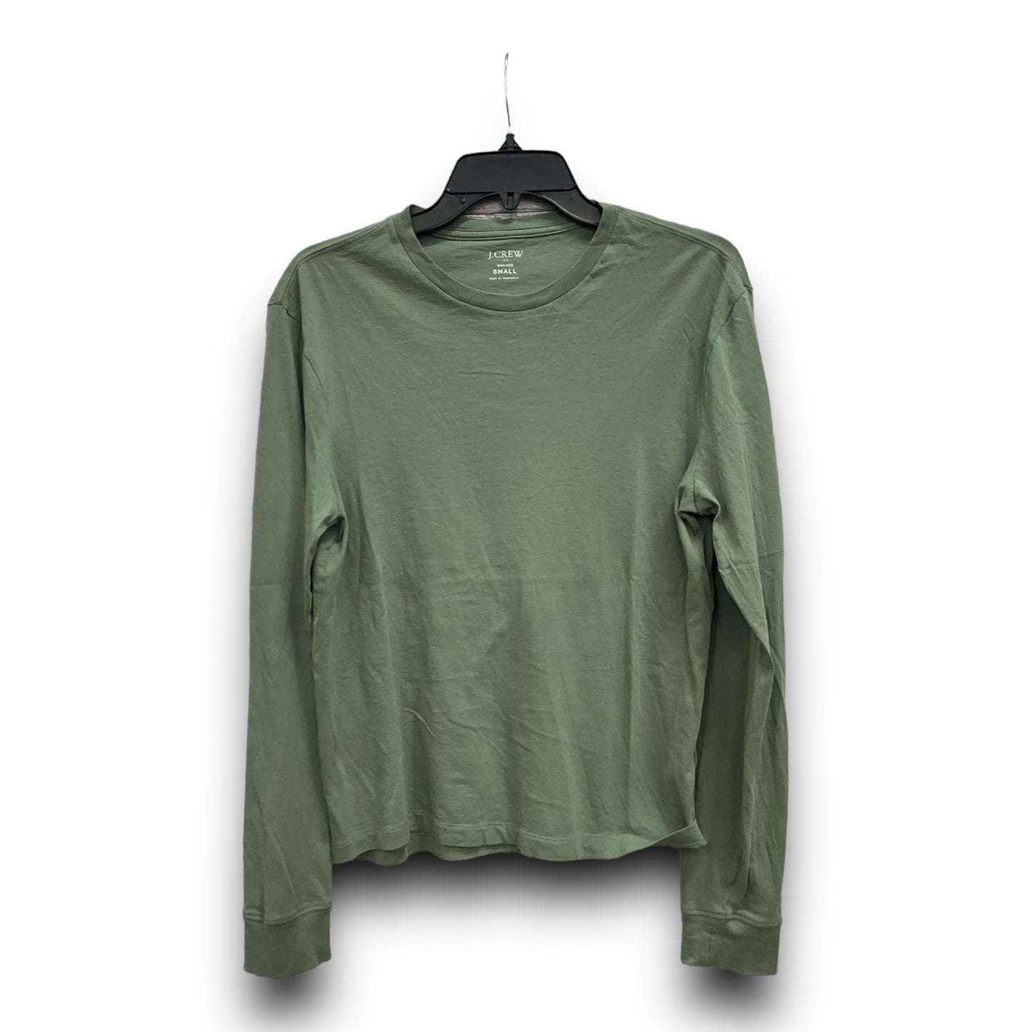 Green Top Long Sleeve Basic J. Crew, Size S