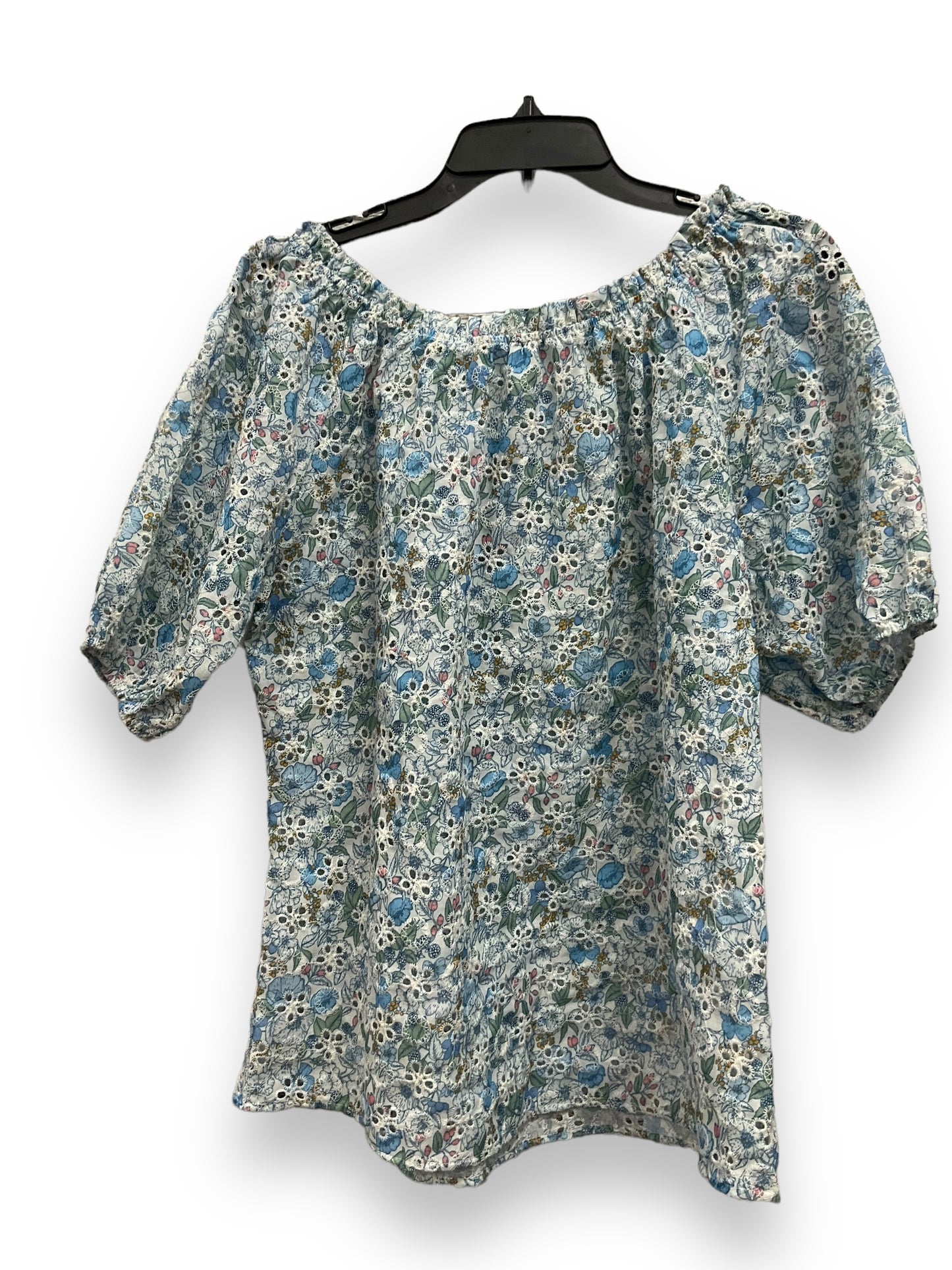 Floral Print Top Short Sleeve Clothes Mentor, Size Xl