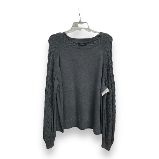 Sweater By Lane Bryant In Grey, Size: 3x