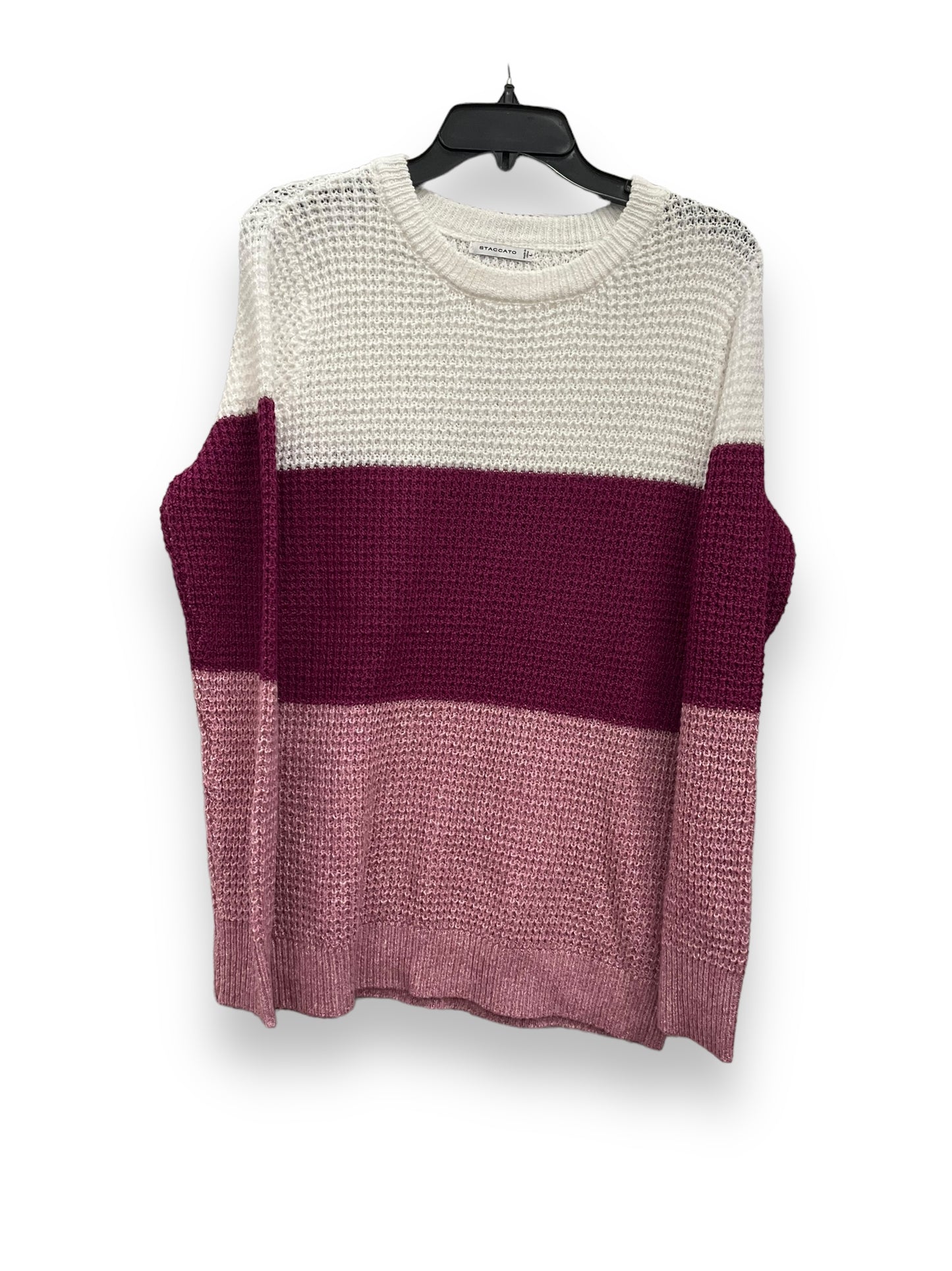 Sweater By Staccato In Striped Pattern, Size: L