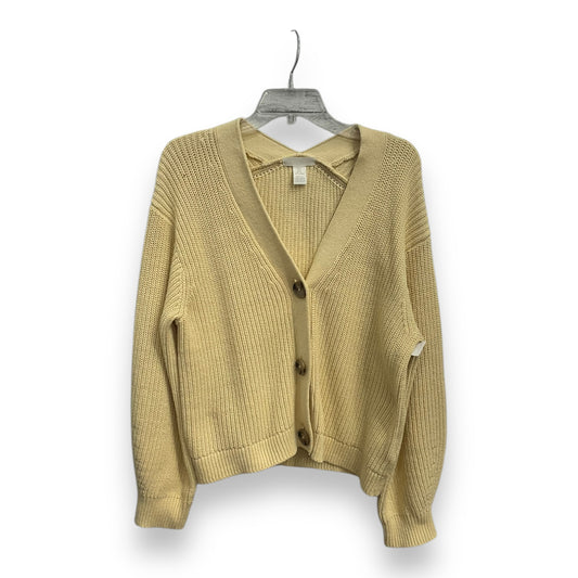 Sweater Cardigan By H&m In Yellow, Size: S