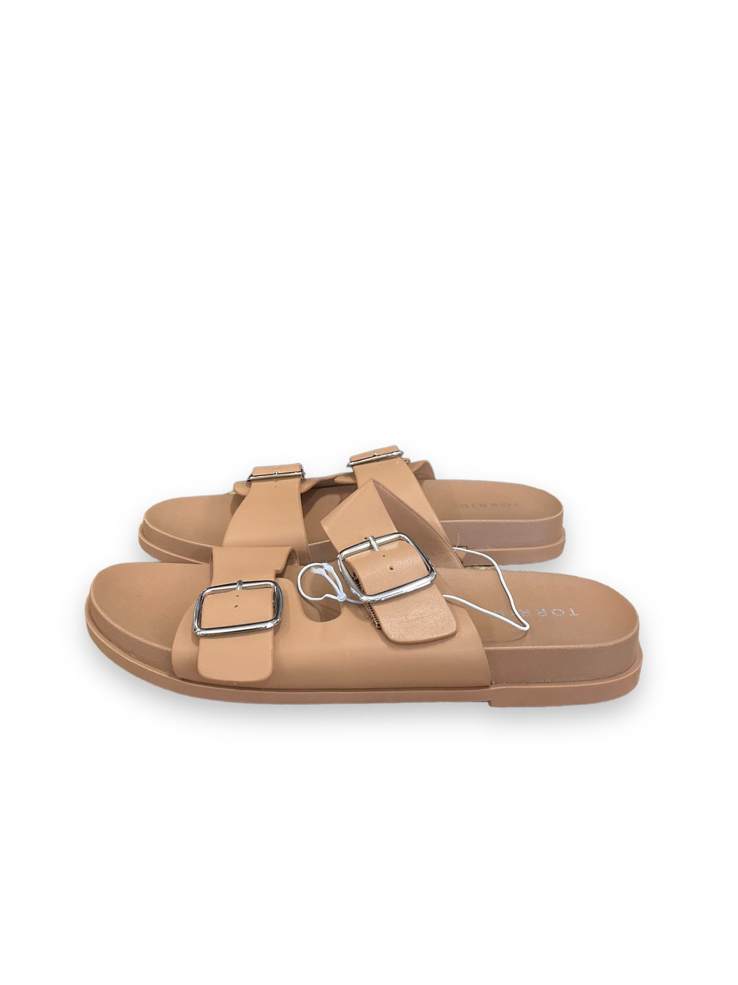 Sandals Flats By Torrid In Tan, Size: 9